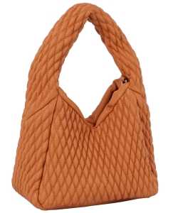 Quilted Single Handle Mini Tote Bag JYE-0498 ALMOND